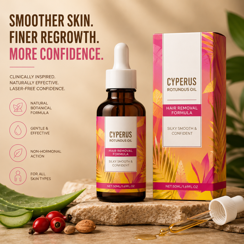 Silky smooth skin. Less regrowth. No laser needed.
