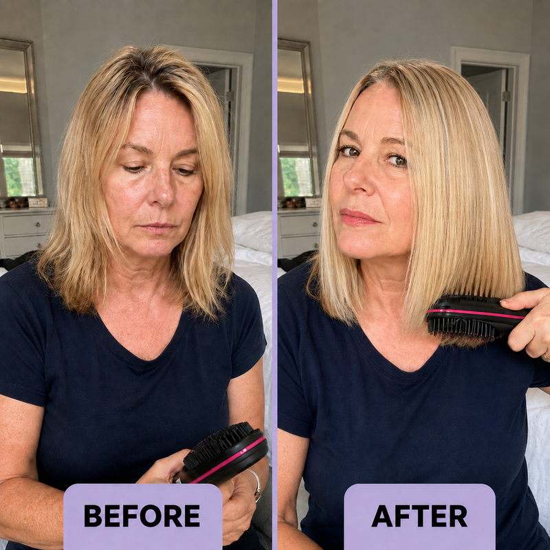 Smooth hair shouldn't be tied to your bathroom.